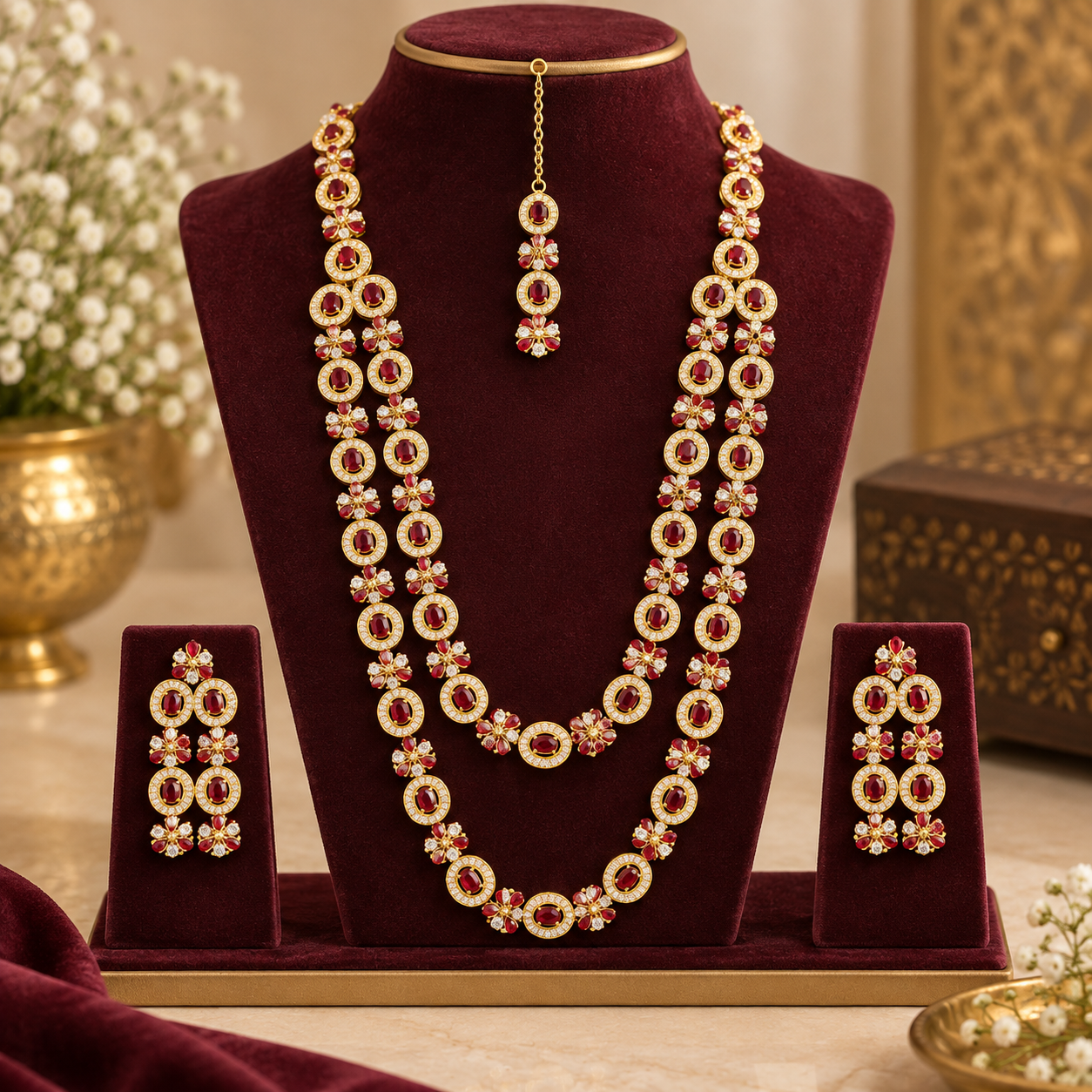 Stylish long mala set