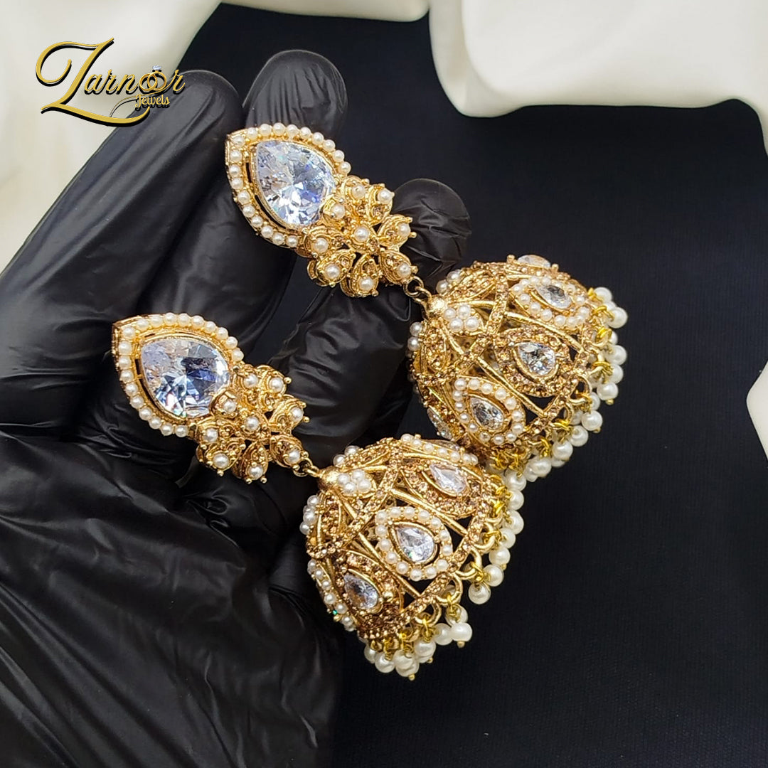 Stone Work Jhumki