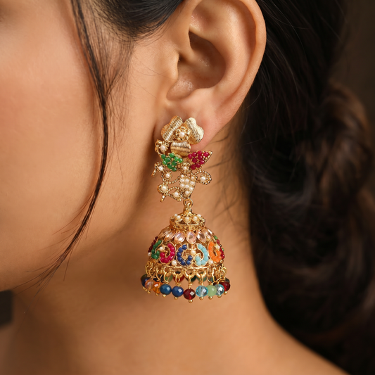 Colourful Jhumki