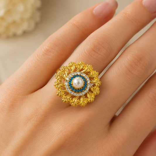 Turkish Flower Finger Rings