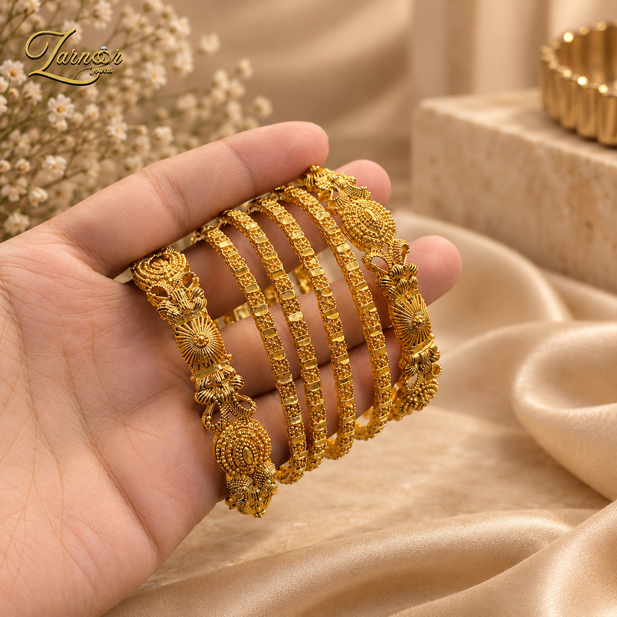 Royal Gold Look Bangles