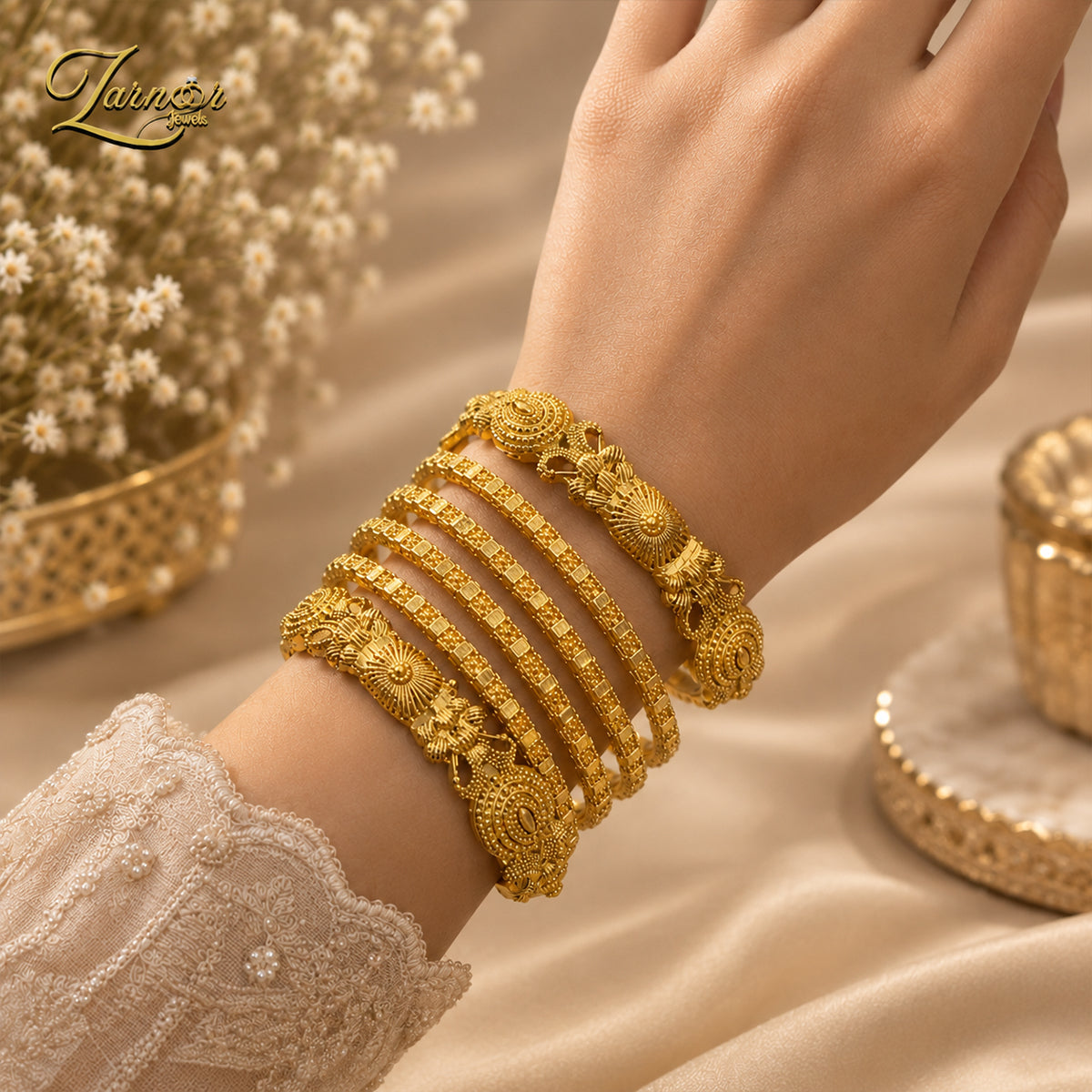 Royal Gold Look Bangles