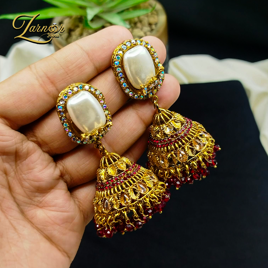 Turkish Mother Prl Jhumka