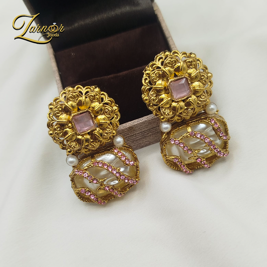 Turkish Mother Prl Earrings