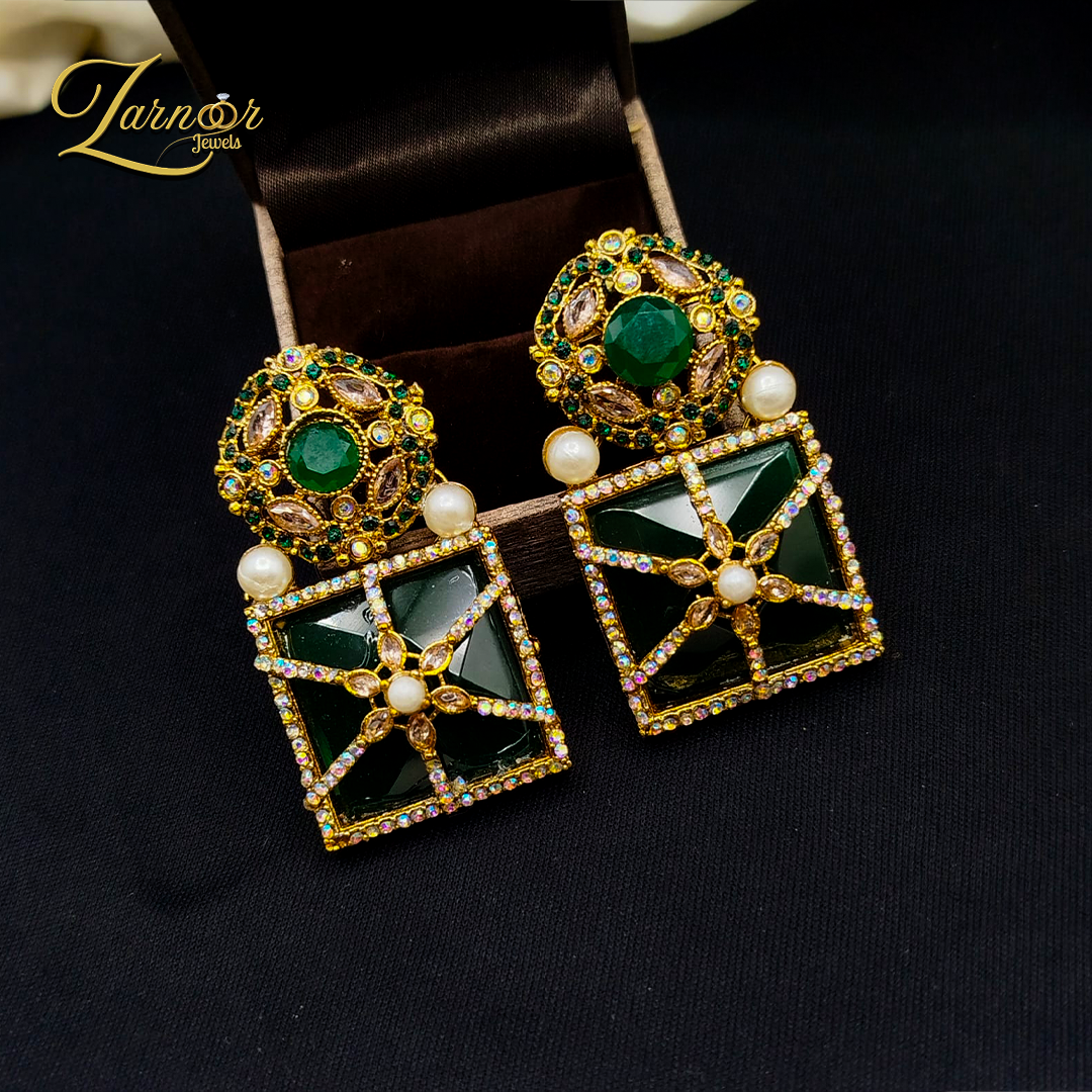 Turkish Stone Work Earrings