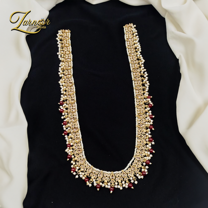 Reverse A.D Bridal Set with Stylish Mala