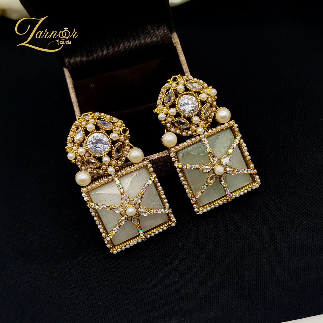 Turkish Stone Work Earrings