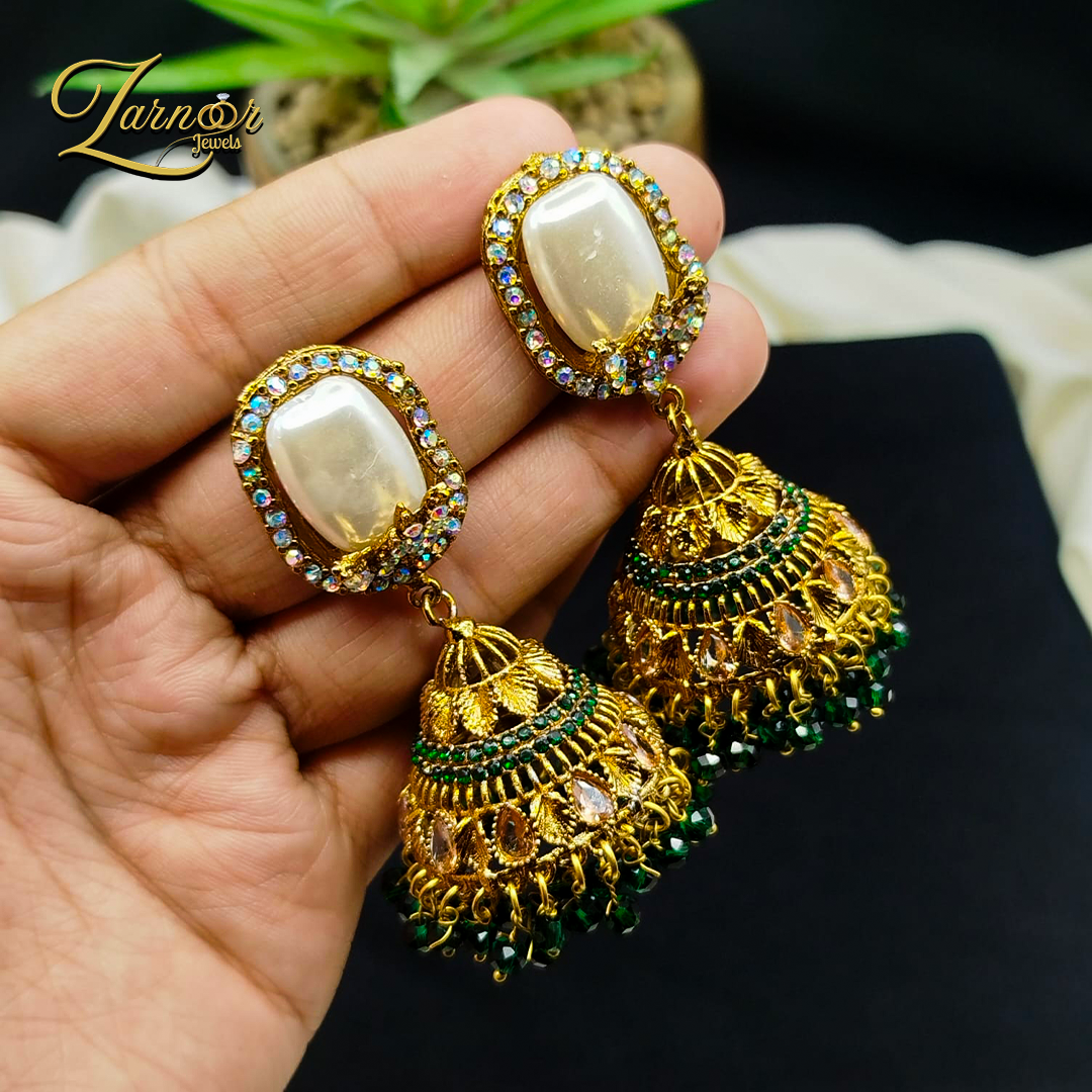 Turkish Mother Prl Jhumka