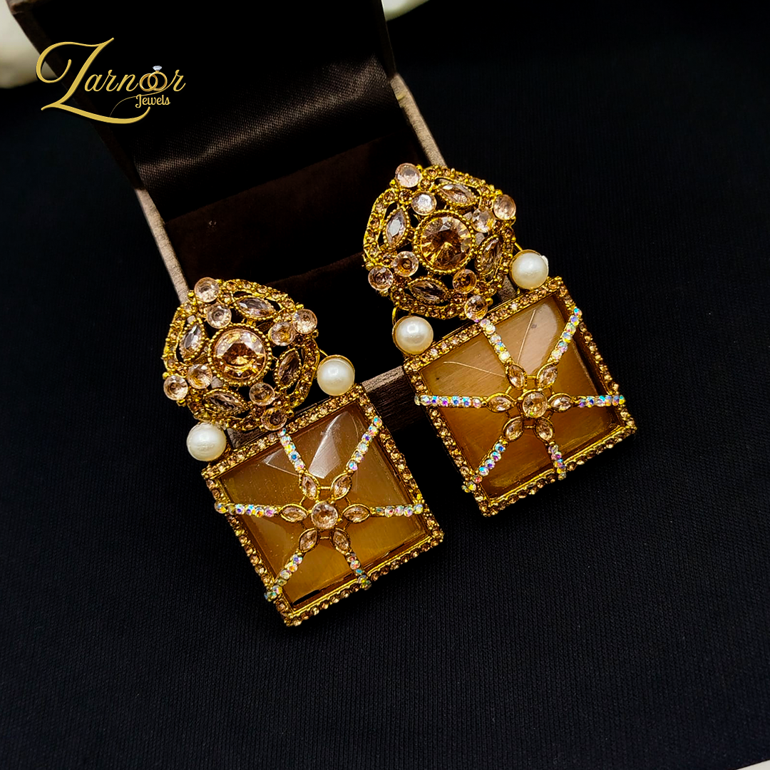 Turkish Stone Work Earrings