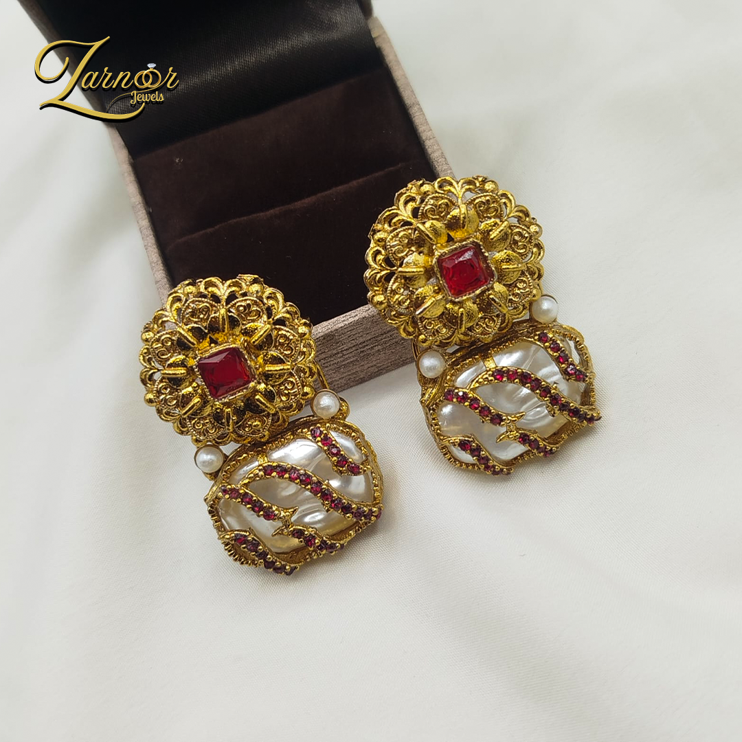 Turkish Mother Prl Earrings