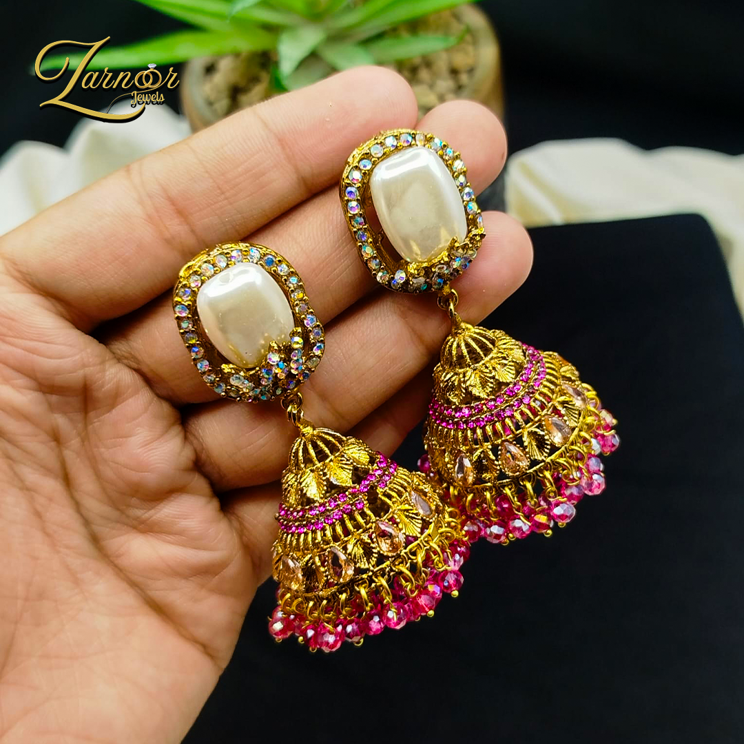 Turkish Mother Prl Jhumka