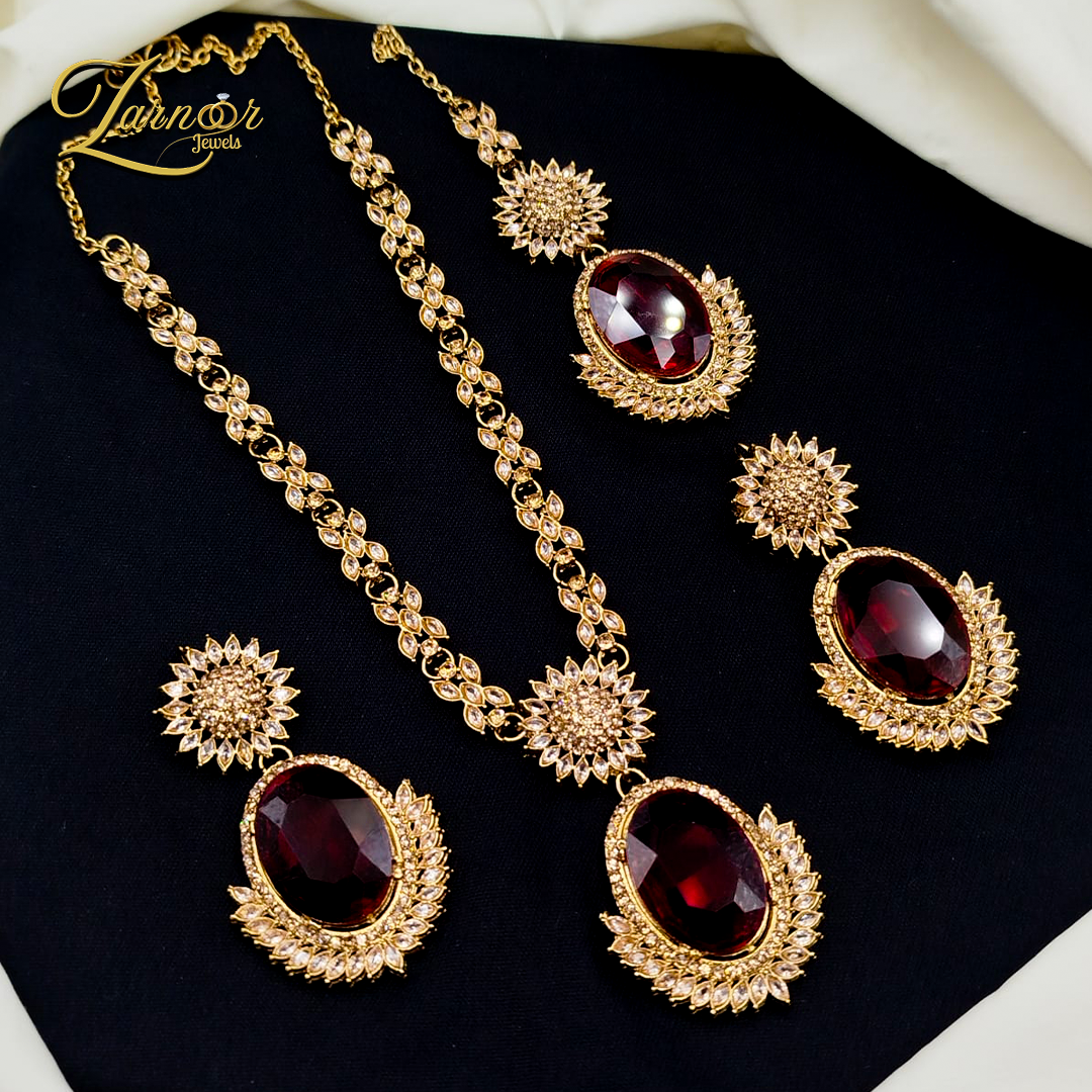 American Diamond Necklace Set