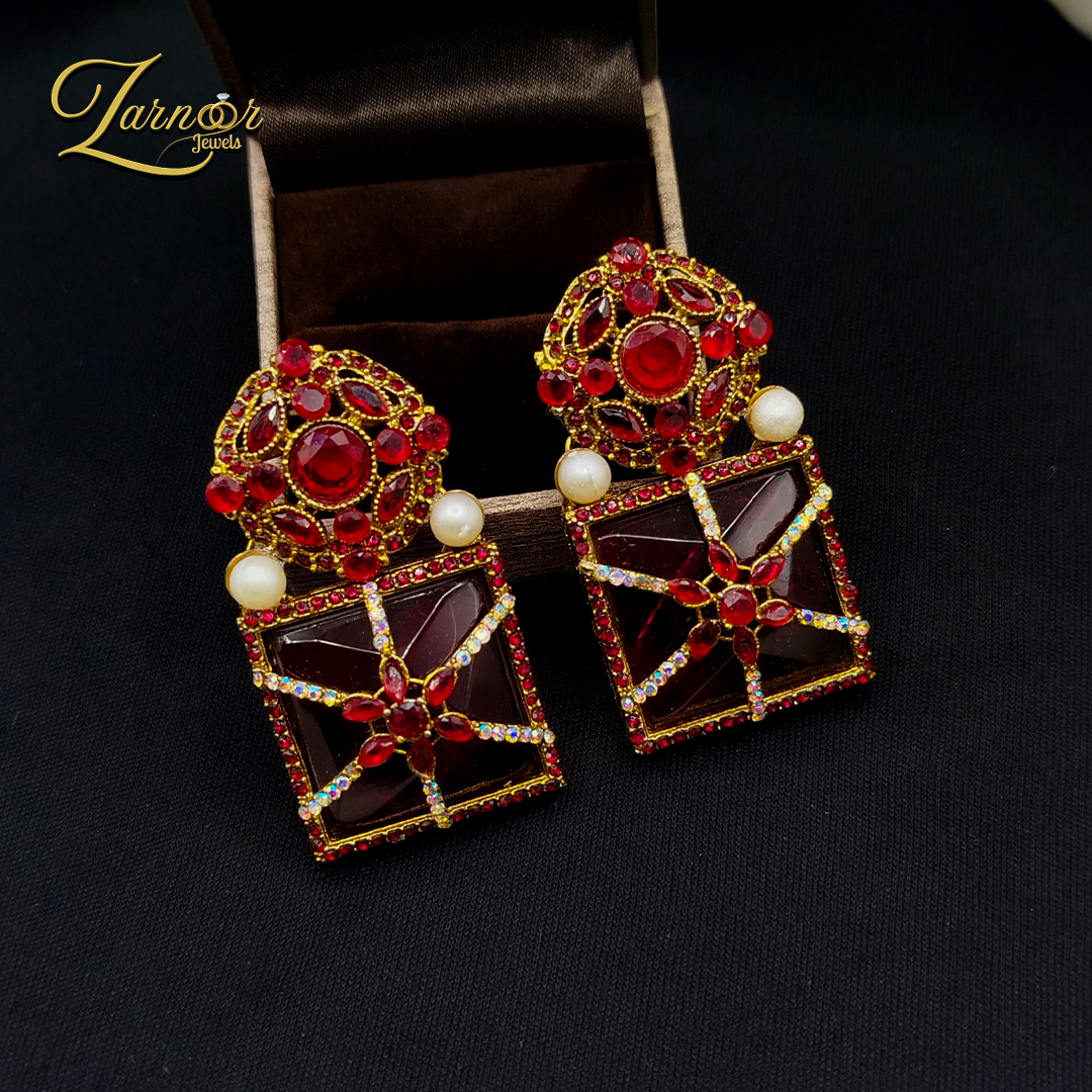 Turkish Stone Work Earrings
