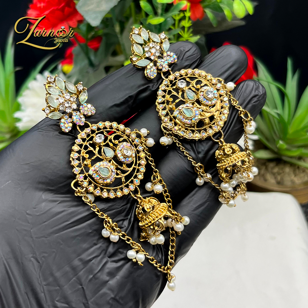 Round Kashmiri Earrings
