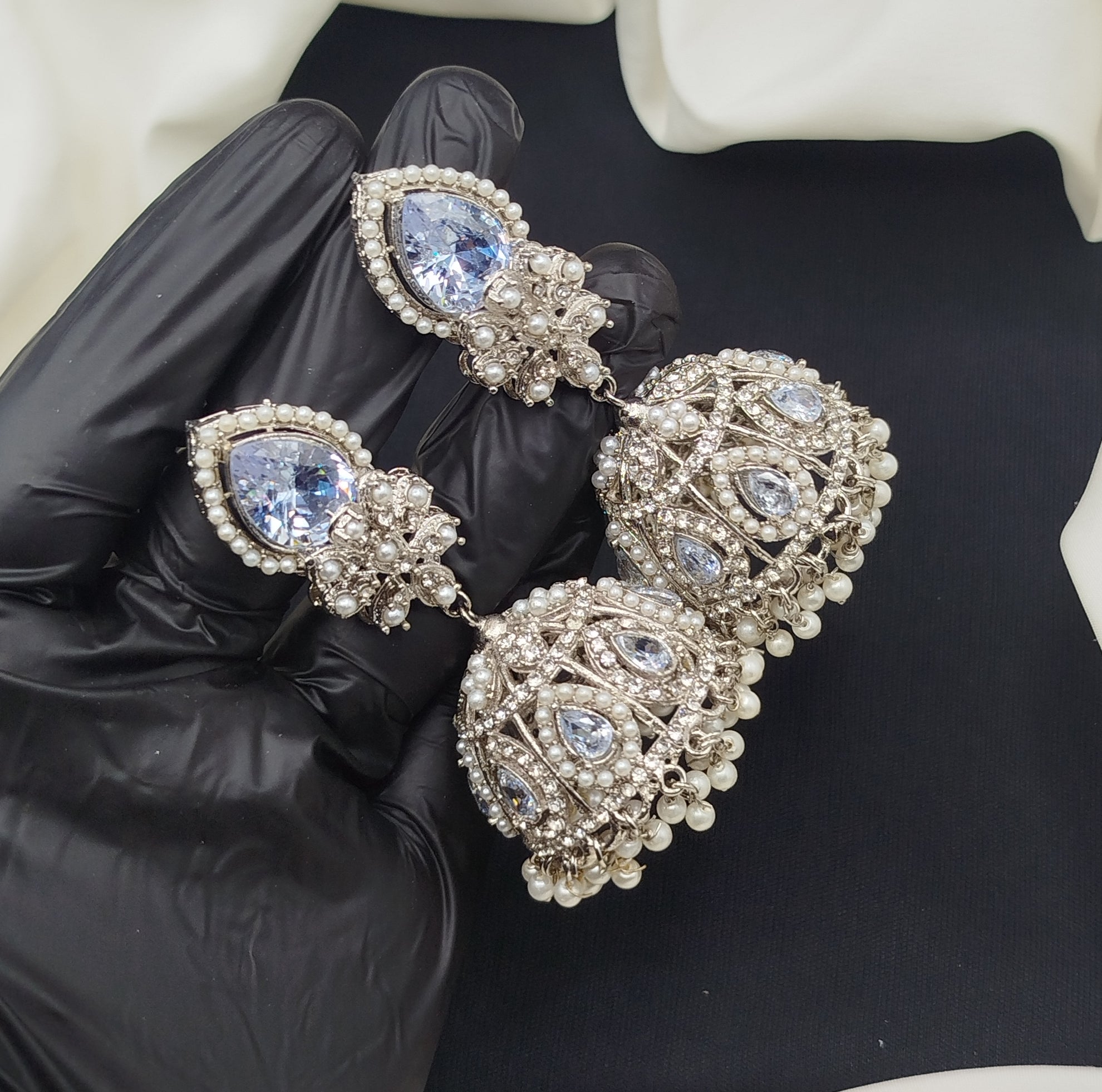 Stone work jhumki