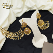 Jhumki with 3 line heavy sahara