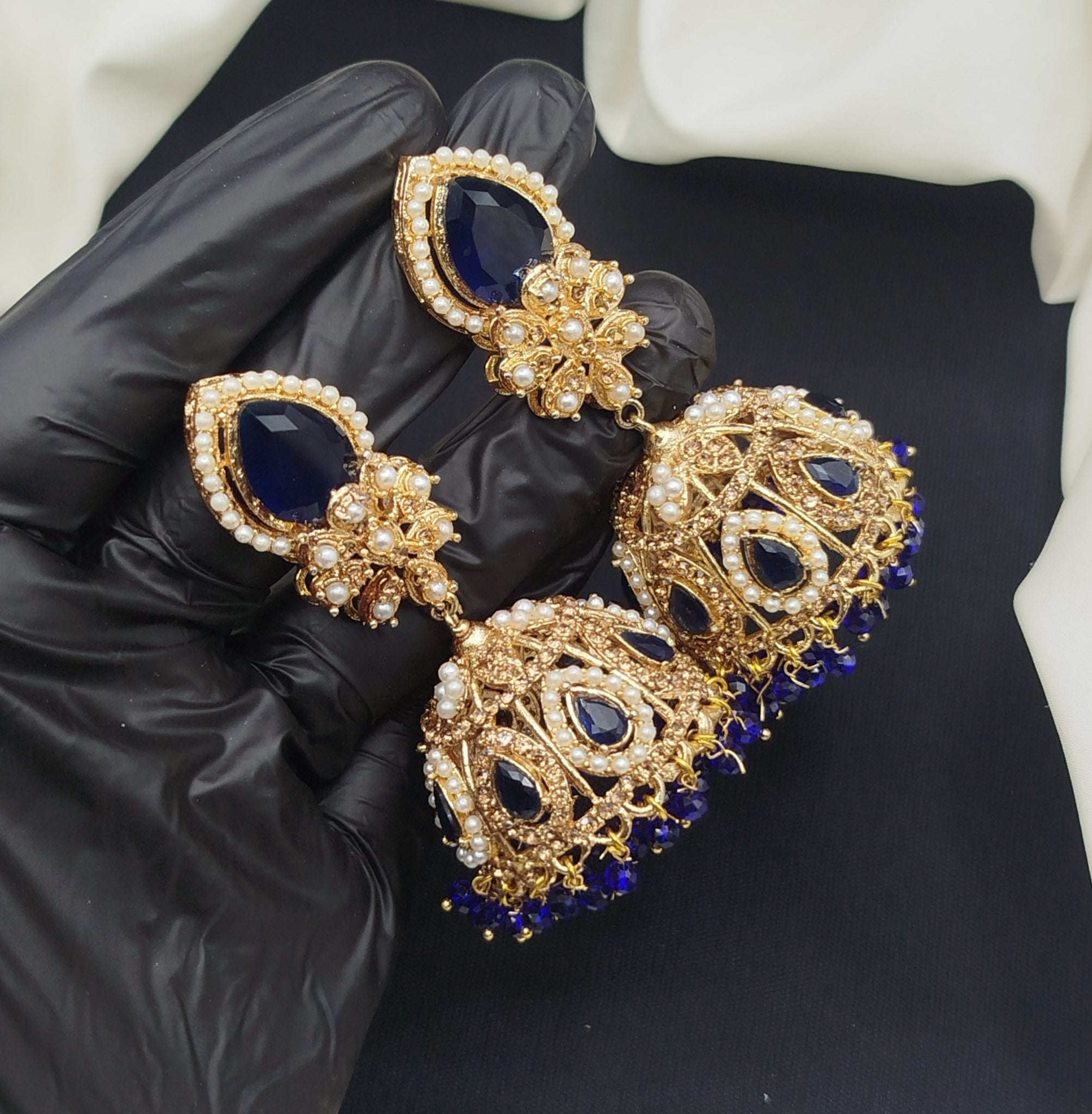 Stone work jhumki