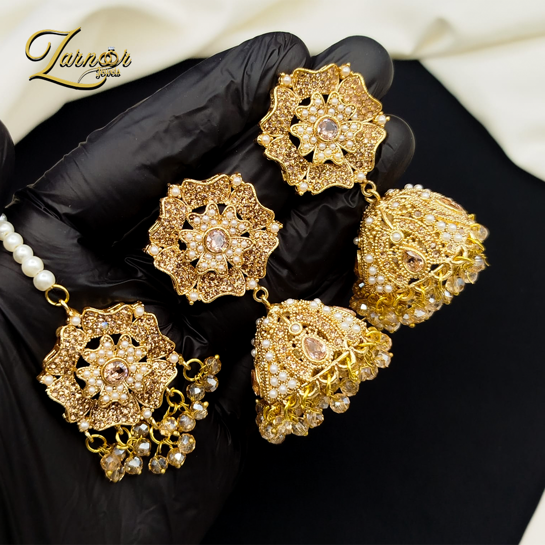 Mallow Jhumki Tika