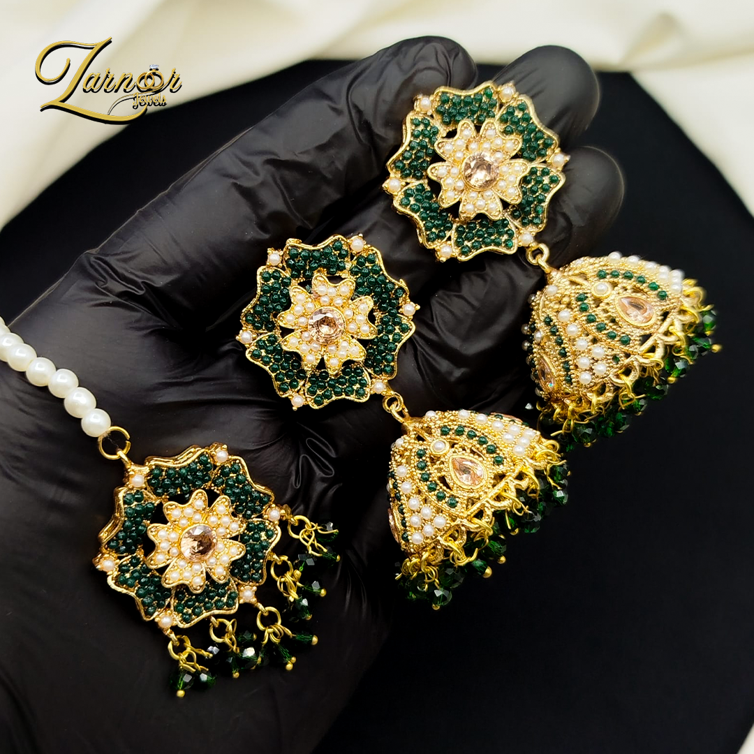 Mallow Jhumki Tika