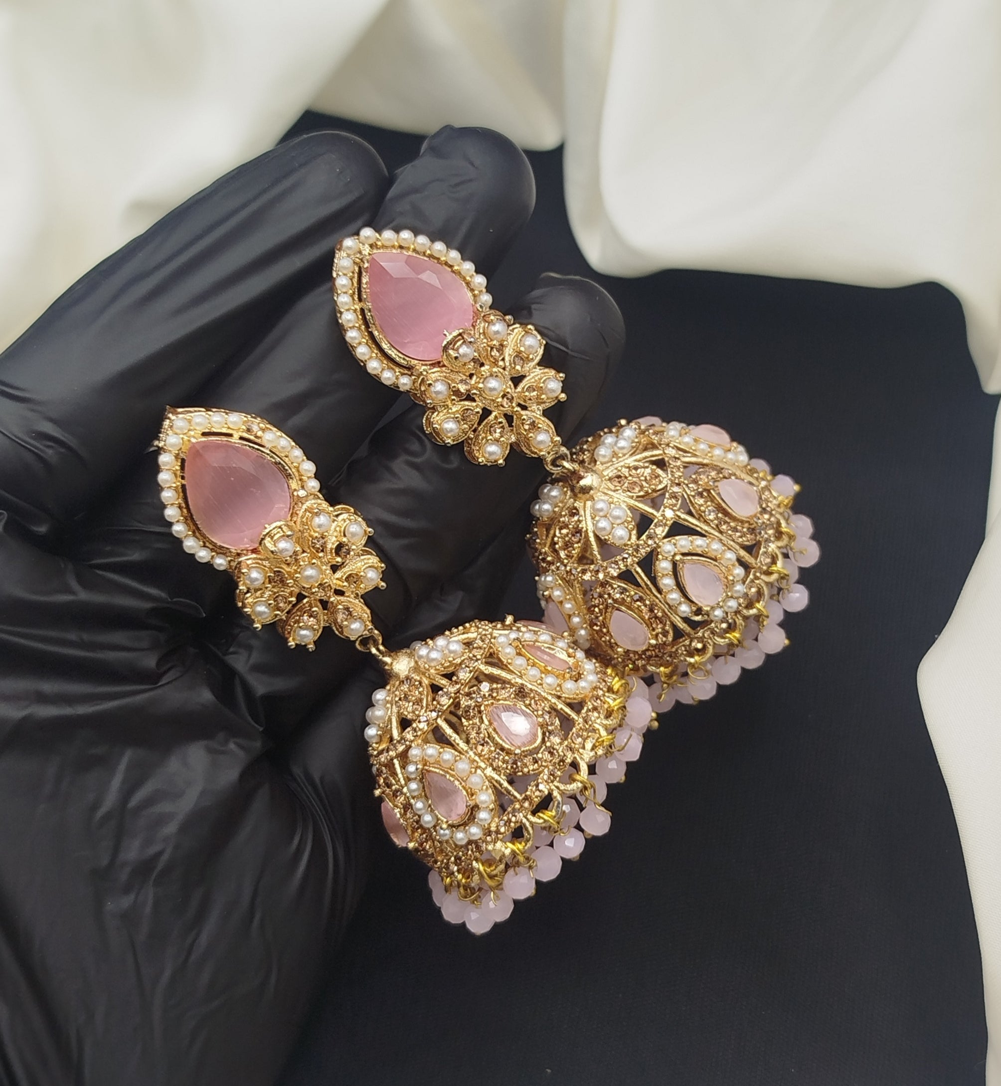 Stone work jhumki